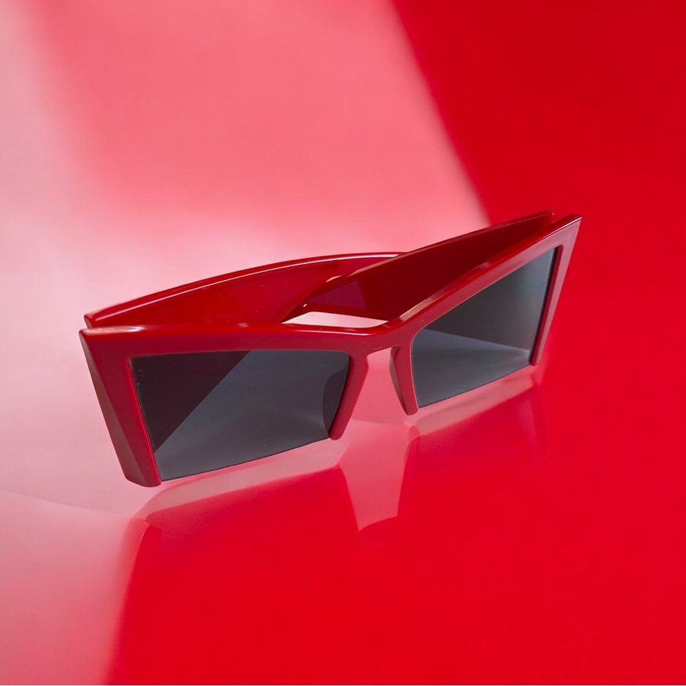 NEW! Red Vogue Square Sunglasses (One Size)